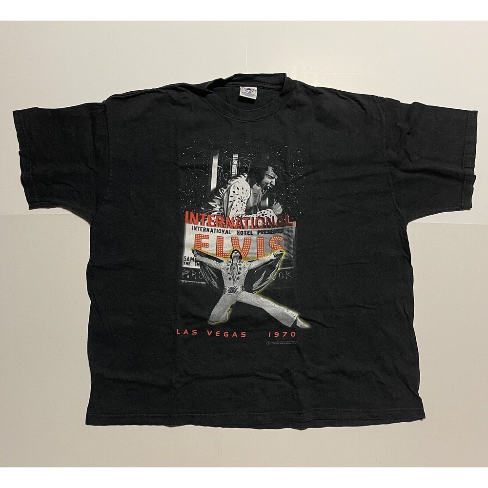 Vintage 2001-1970 Las vegas Elvis Presley rock t shirt